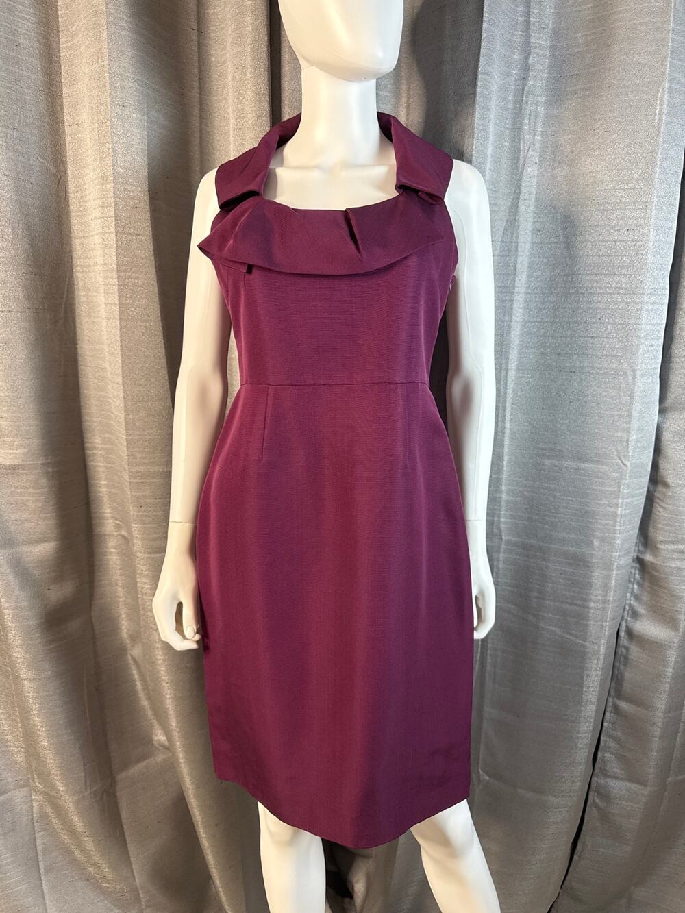 Leela Rose Plum Bodycon Cocktail Dress Sz 8